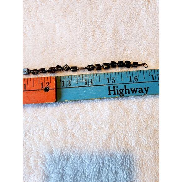 VTG 80s shell chip necklace Brown 16" Artisan Hand Tied Handmade Boho Beach - Picture 5 of 7